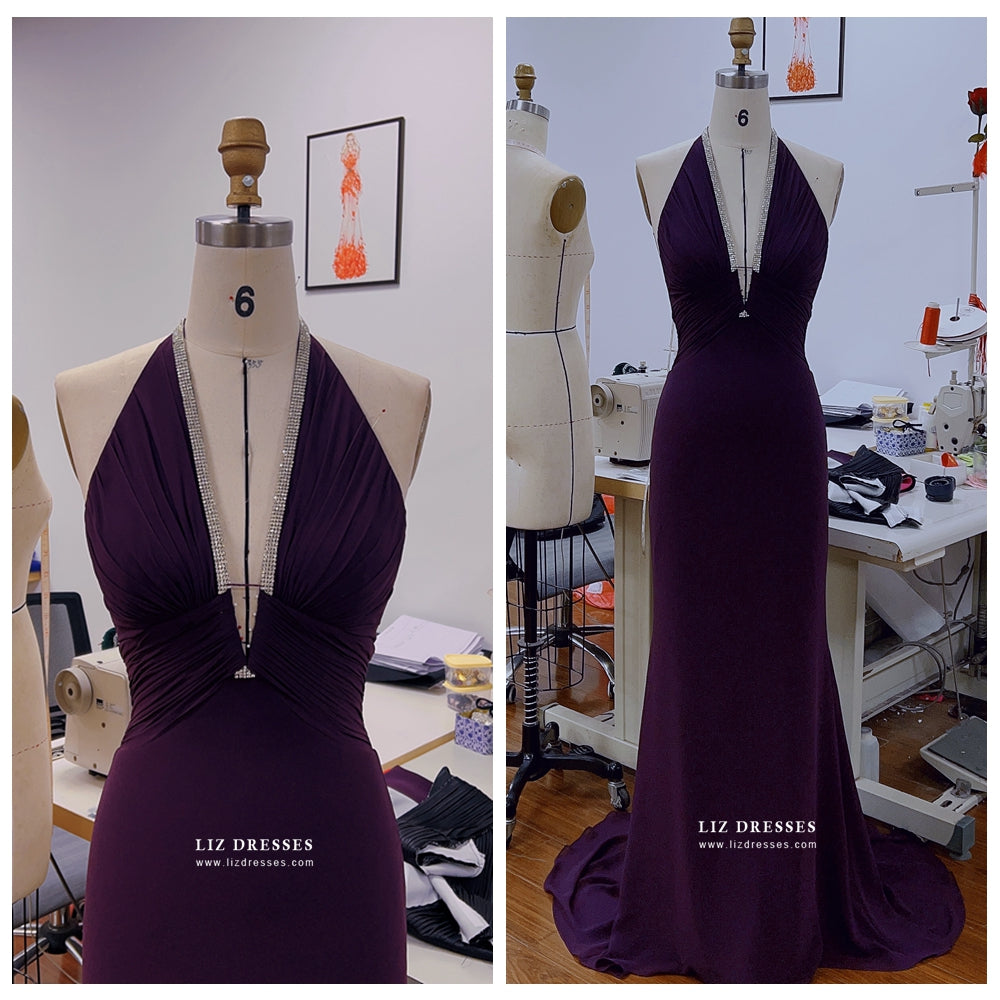 Eva Green Purple Dress Casino Royale Vesper Costume