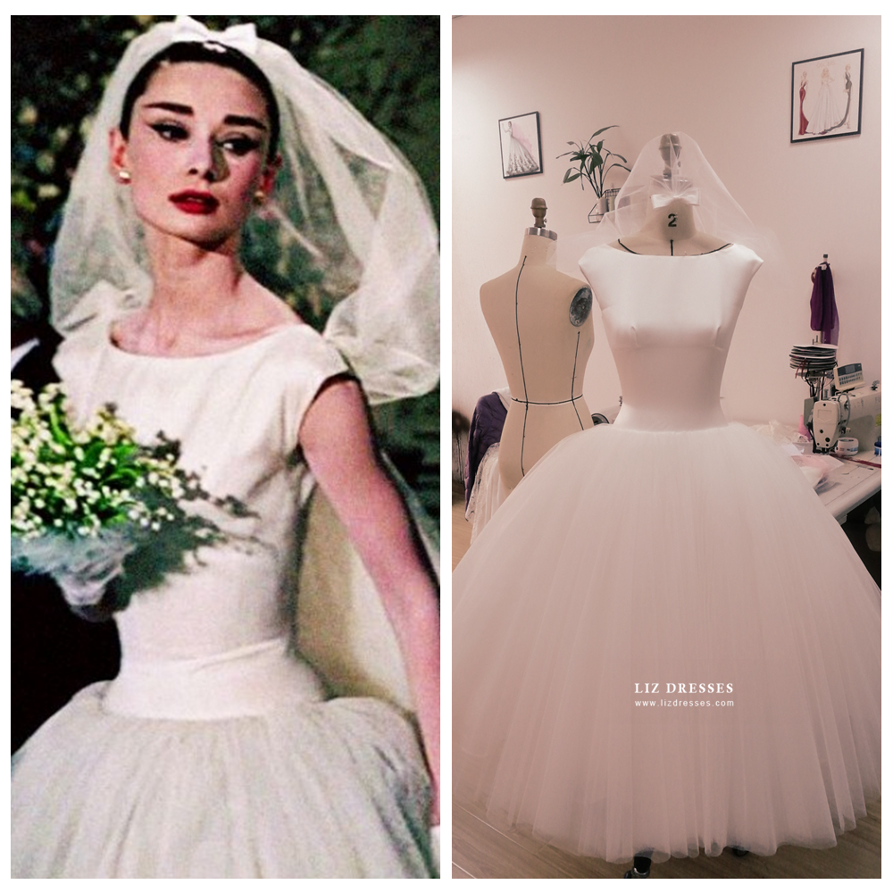 Audrey Hepburn Funny Face Wedding Dress lizdresses