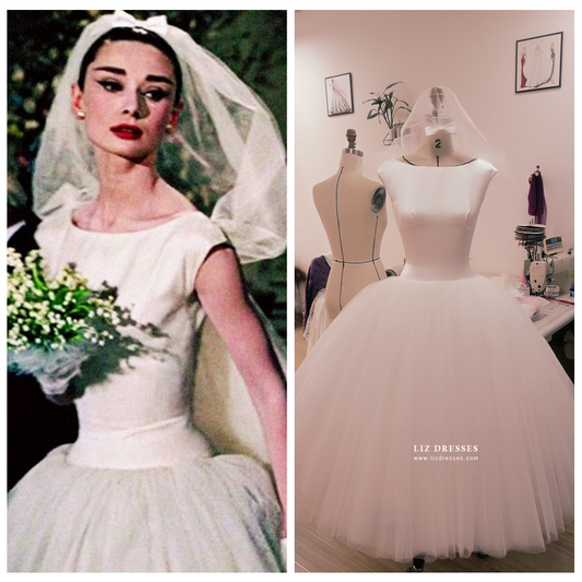 Audrey Hepburn Funny Face Wedding Dress