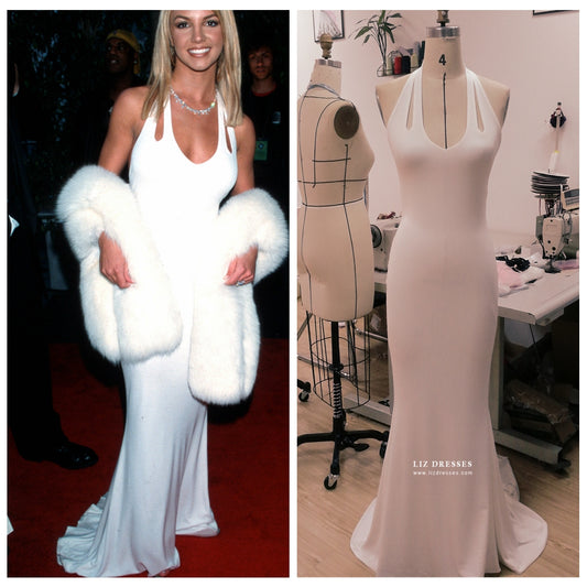 Britney Spears White Dress Grammys 2000